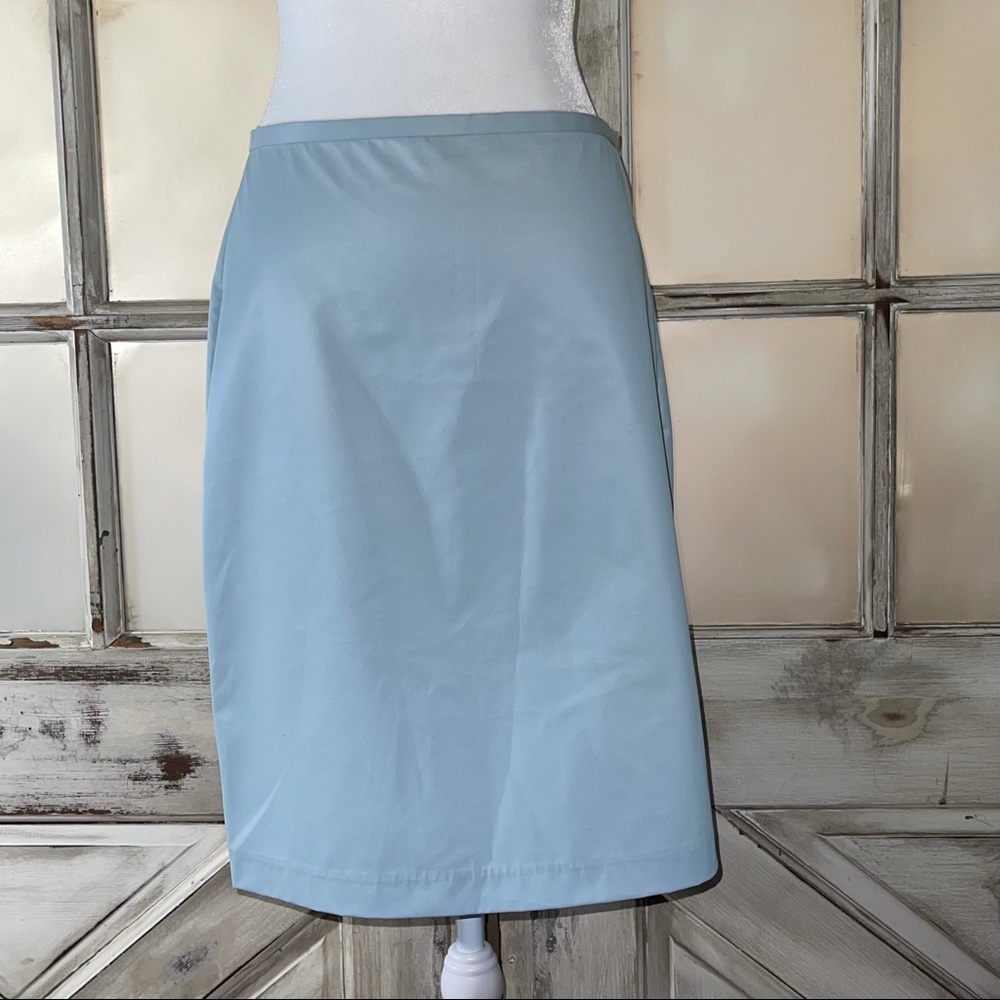 Michel Rene size 2 light seafoam A-line skirt